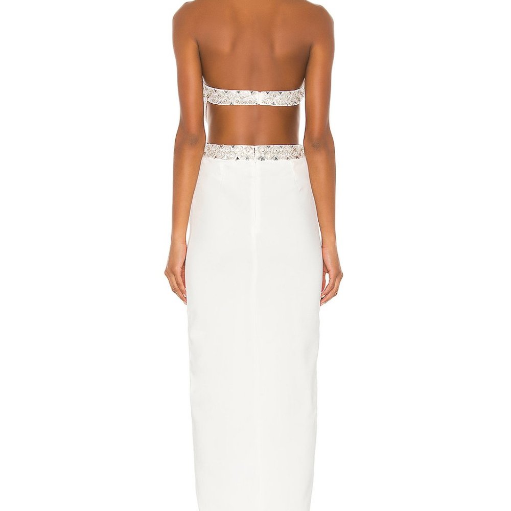 NWT NBD X Revolve Nicolina Gown In White - Picture 5 of 11